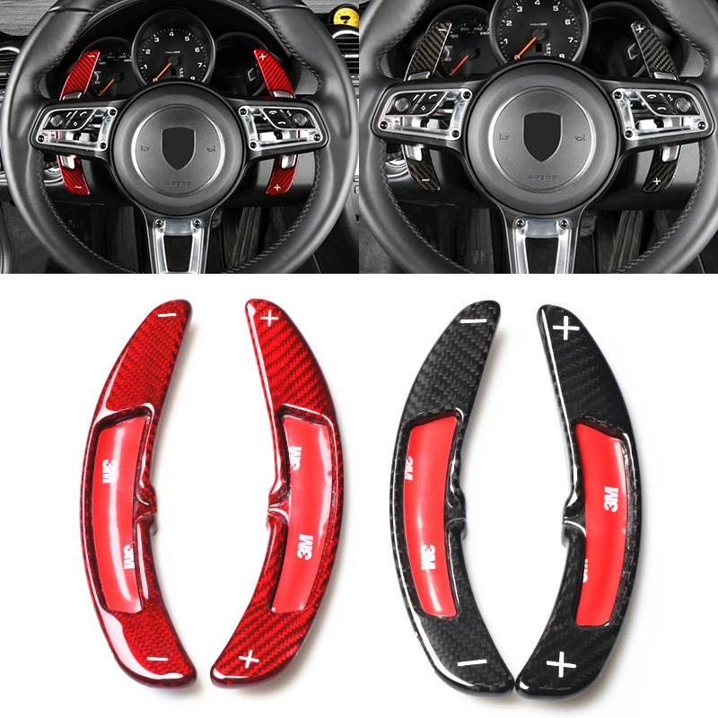 Т карбоновое рулевое колесо Paddle Shifters для Porsche Macan 718 911 997 996 Panamera Cayenne GTS 918 Spyder Boxster Car