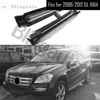 شراءتشغيل المجلس يناسب ل Mer-cedes Be-nz GL X164 سلسلة GL320 ، GL350 2006-2012 الألومنيوم الجانب Nerf خطوة بار دواسة سيارة حامي