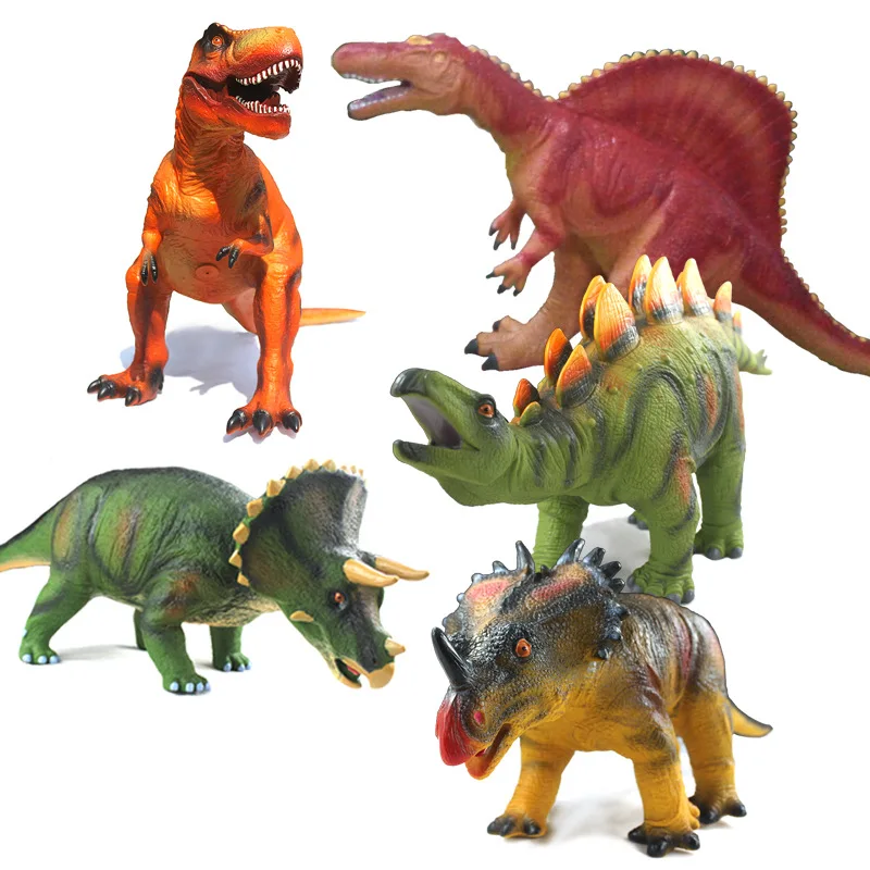 

Factory Direct Selling Extra Large Model Vinyl Fill Silk Floss Dinosaur Animal Model Toy Wholesale Dinosaur Model