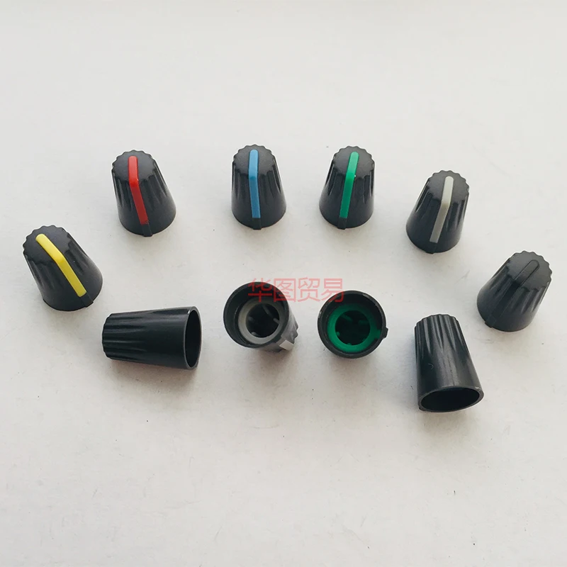 40pcs For Soundcraft Mixer Effect Knob cap / 270 degree Half axle Potter 19mm * 14mm red yellow blue green white | Обустройство дома