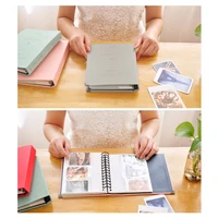 Faux Leather Spiral Bound DIY Family Photo Album – Memory Book for Special Moments