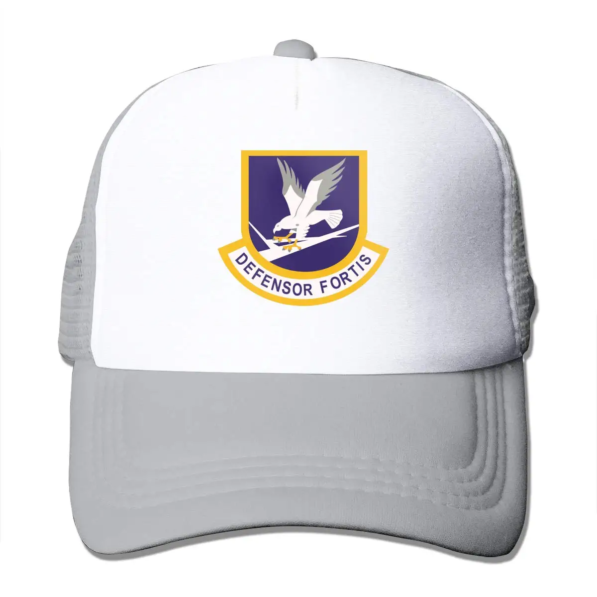 Defensor Fortis военно-воздушные силы безопасности унисекс Регулируемый Snapback ремень Дальнобойщик Шляпа сетка шляпа Защита от солнца сетки бейсбол CapBlack