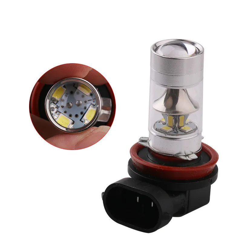 10 шт. H4 H7 H8 H11 2835 12SMD 9005 9006 светодиодный 240LM туман светильник лампы авто объектив лампа 60 Вт автомобилей Angel Eyes вождения DRL лампа 7000K 8000K