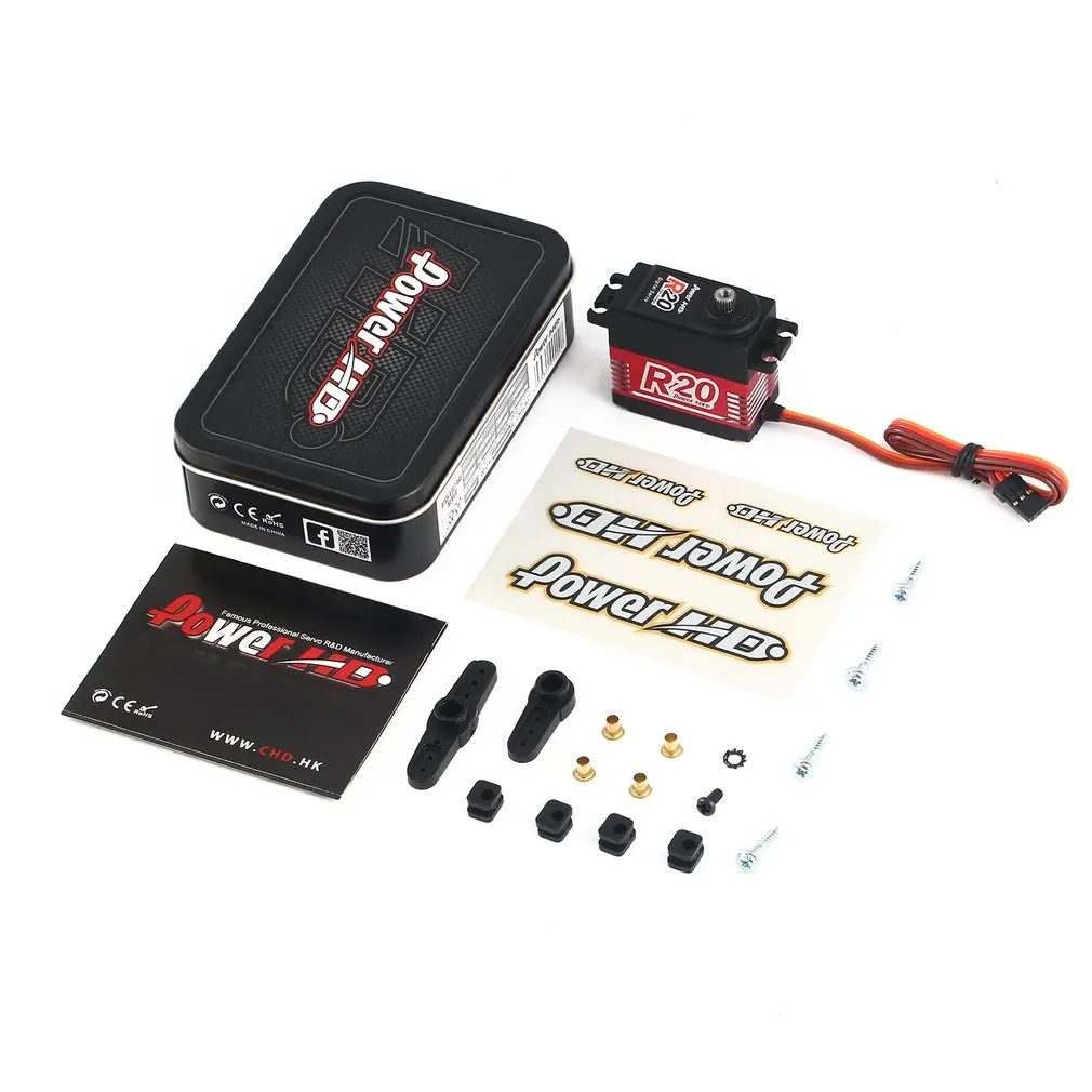

POWER HD R20 Alloy Gear Digital Coreless High Voltage Servo with 20kg High Torque for RC Remote Control Car Boat Ship hz
