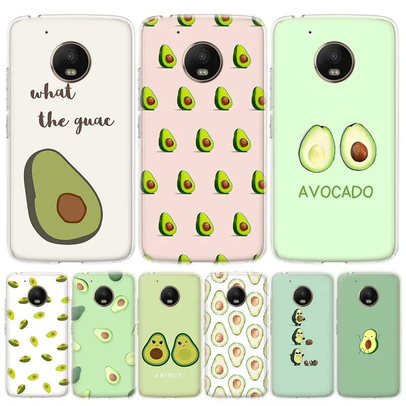 Милый мультяшный чехол для телефона авокадо MOTO Motorola G8 E4 E5 E6 G7 G6 G5S Plus Play Power ONE Action