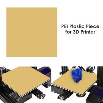 

3D Printer PEI Sheet 305/254/235/157/150/120mm for 3D Printing Build Surface with 3m Adhesive Tape Polyetherimide Ultem Sheet