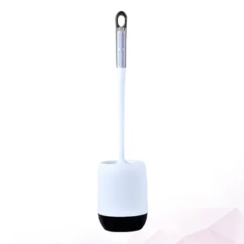 

1 Set Toilet Brush With Holder Plastic Toilet Bowl Cleaner Wall Mounted Brush