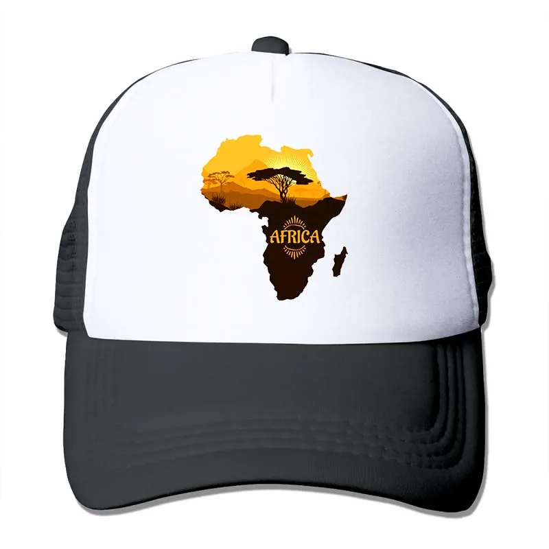 African safari бейсбольная кепка для мужчин и женщин, Кепка-Дальнобойщик, модная Регулируемая Кепка - Цвет: 4-Black