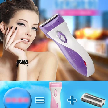 

Women Shaver Razor Pink/purple Epilator Electric Rechargeable Lady Shaving Trimmer Hair Removal For Female Leg Bikini Underarm