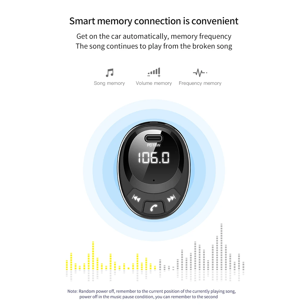 Автомобильные fm-передатчики Bluetooth 5,0 Автомобильный MP3-плеер беспроводной адаптер для быстрой зарядки аккумулятора