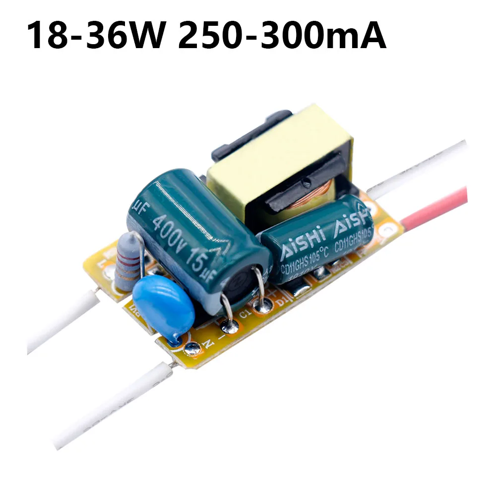 18-36W 250-300mA Driver LED Non-isolated Built-in Power Output Voltage 50-120V for LED Lamp
