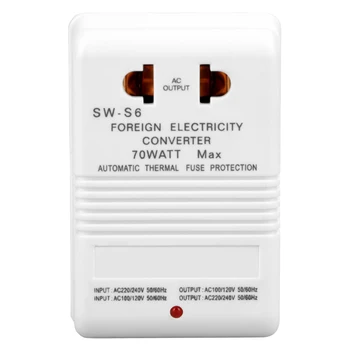 

New 70W 110V/120V To 220V/240V Step-Up Down Voltage Converter Transformer Bidirectional Mutual Conversion Voltage Converter