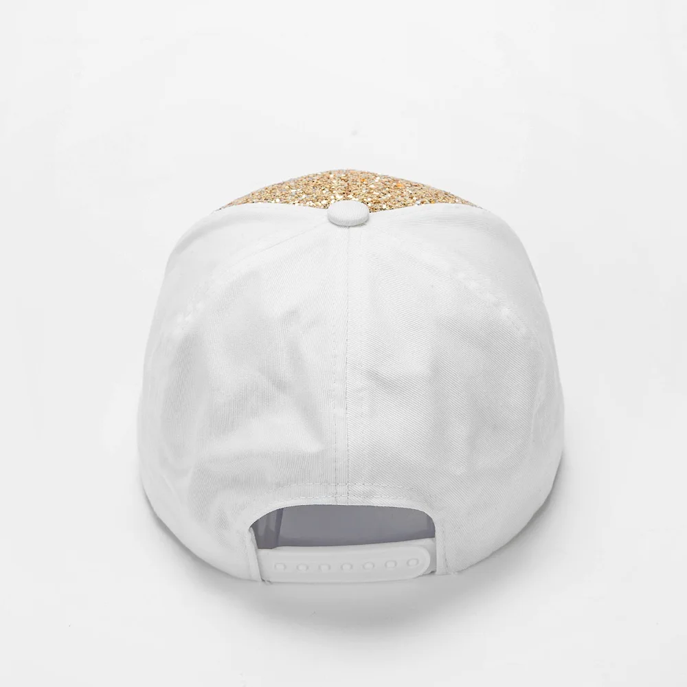 gold sequins snapback cap 0088