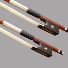 Wtsfwf 5 шт./лот полный размер Pernambuco Скрипка бант из бразильского дерева Скрипка Лук из черного дерева лягушка из натуральной белой конской шерсти