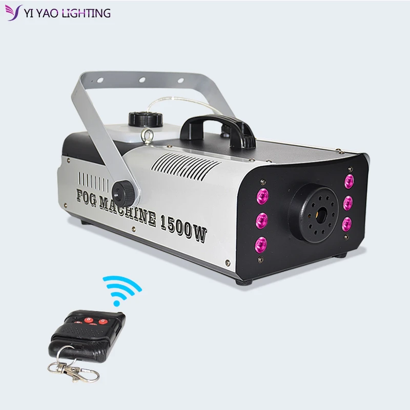US $133.00 1500W DMX RGB Smoke Machine With Wireless Remote LED Fog Machine DJ Lights Disco Lighting Stage