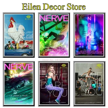 

Nerve Movie Poster Posters & Prints Home Decoration Wall Poster Decal Art Print Vintage Retro Poster For Home & Living 42X30cm