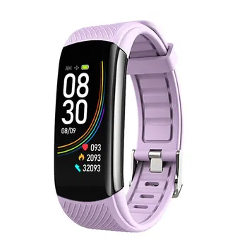 

C6T smart bracelet watch TPU Information push Sleep monitoring Exercise pedometer Measuring body temperature
