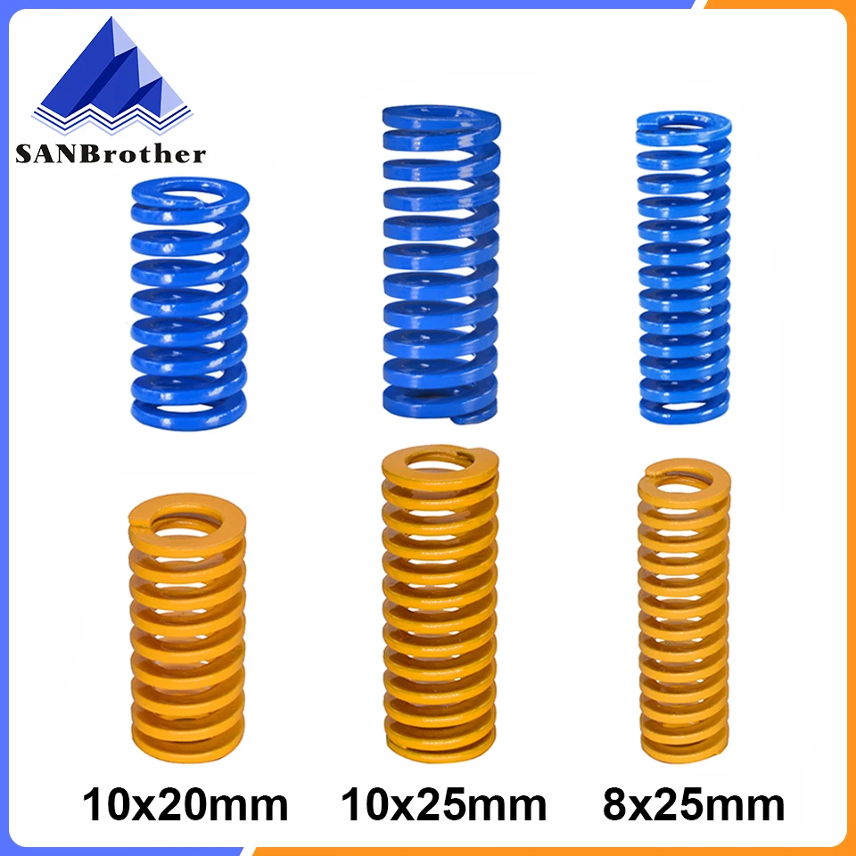 

5pcs Heated Bed Springs Die Light Load Compression Spring DIY Extrusion Spring for 3D Printer CR-10 10S S4 Ender 3 MK8