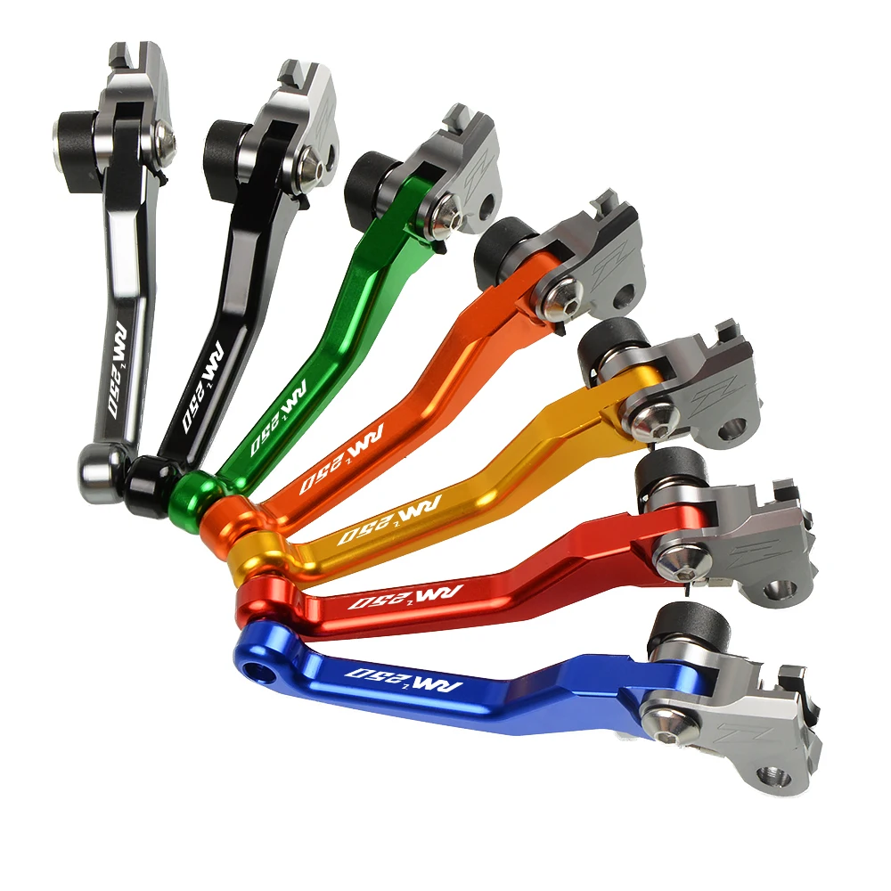 Мотоциклетные сводные складные сцепные рычаги для SUZUKI RMZ250 РМЗ 250 2007- 2013 2012 2011 Байк мотокросс