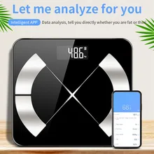 Bluetooth-весы интеллектуальные напольные весы умный светодиодный дисплей вес тела весы мышечные Массы BMI цифровые весы для ванной