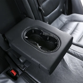

Car Interior Car Carbon Fiber Seat Cup Holder Panel Frame 3D Sticker Trim For Volkswagen Touareg 2011-2018