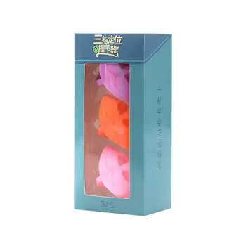 

One Set Children Hold Pen Magic Set Beginner Writing Silicone Toy Baby Double Thumb Posture Correction Pen Tool