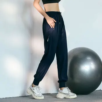 

Autumn New Fitness Pants Women's Sports Running Quick-drying High-elastic Yoga Training Nine Pants High Waist Exercise