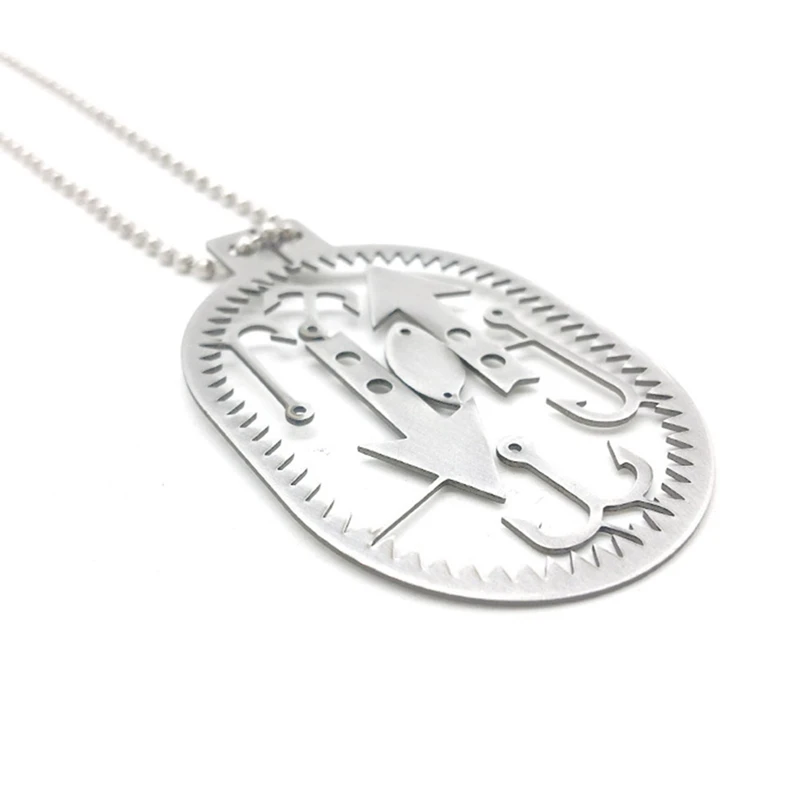 

Camping Fishhook Card Torque Multi-functional Outdoor Model Necklace for Survival Fish Tools Fishing Accessories Practical New