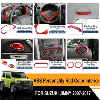 

Fit For Suzuki Jimny 2007-2017 Car Interior Modification Accessories ABS Aluminum Alloy Personality Red Color Accessories
