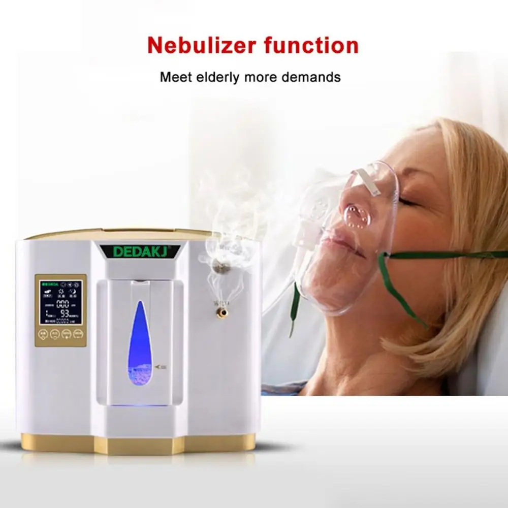  Portable Size Household Use Medical Oxygen Concentrator Real Time 6L Adjustable Smart Oxygen Purity