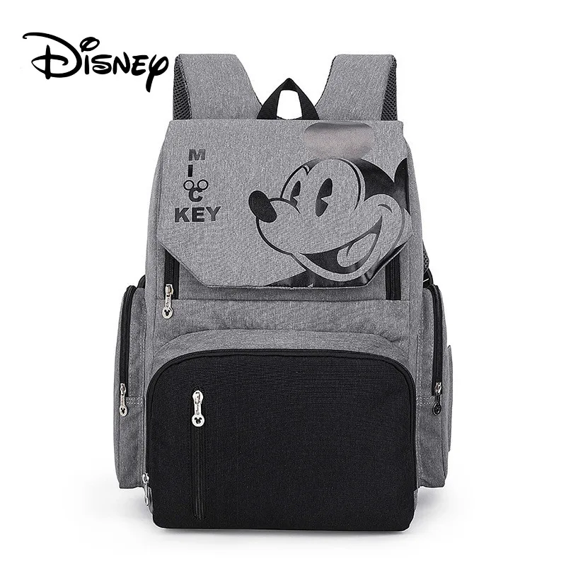 Disney Travel Backpack Baby Diaper Bags USB Mummy Maternity Nappy Diaper Stroller Bag Insulation Baby Girl Care Pram Travel
