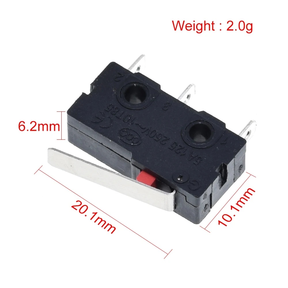 1PC Tact Switch on off KW11-3Z 5A 250V Microswitch 3PIN Buckle New