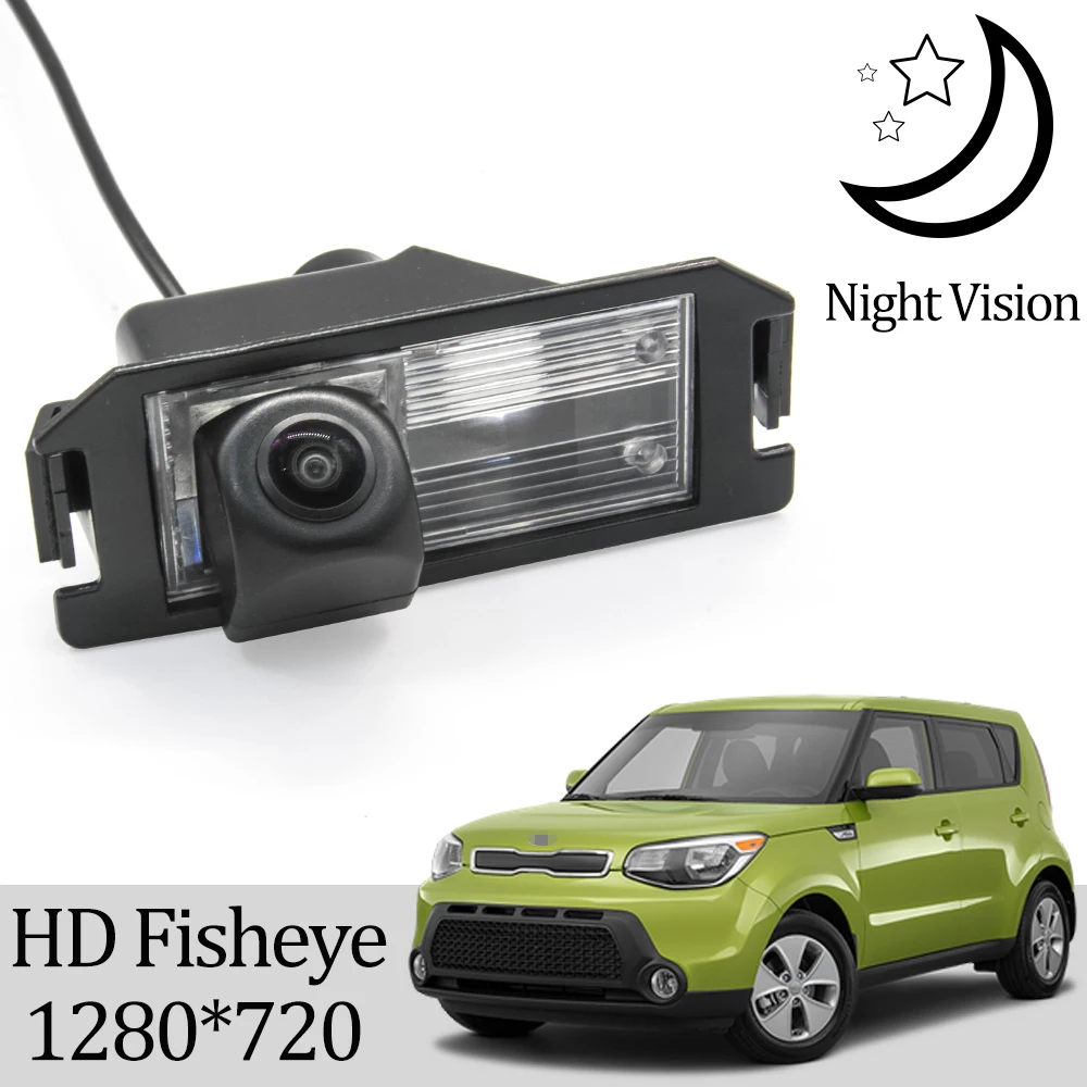 Камера заднего вида рыбий глаз Owtosin HD 1280*720 для Kia Soul (AM)(PS) 2008-2019 автомобильные