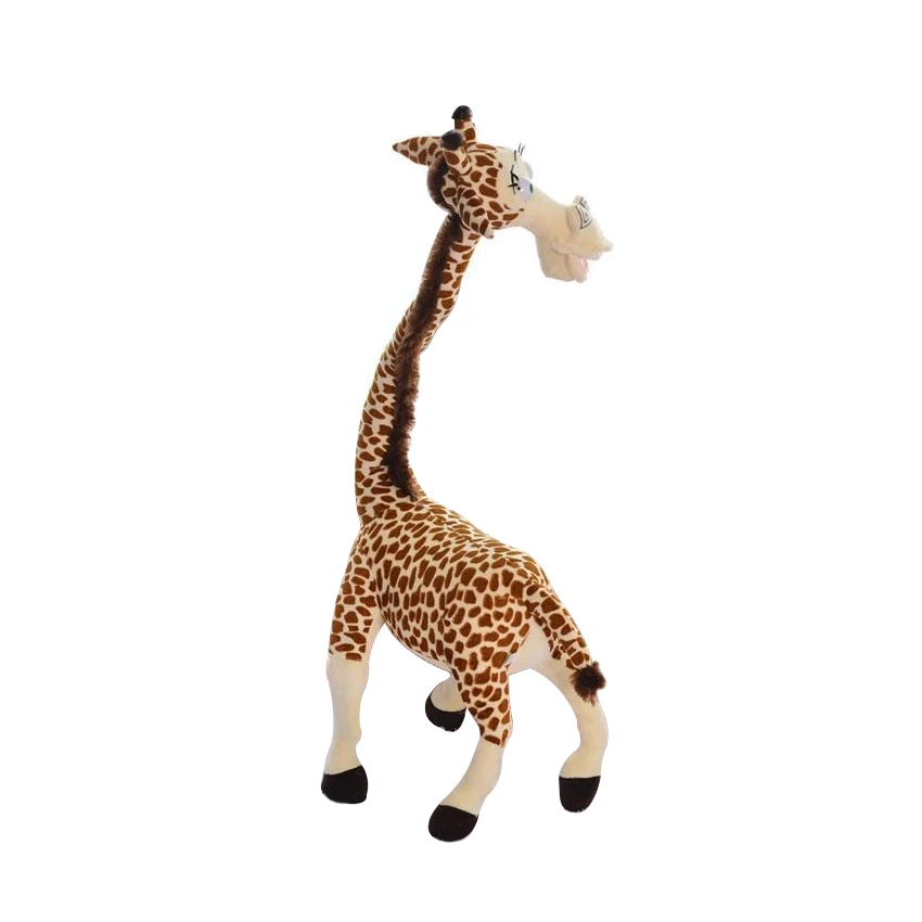 Long Neck Giraffe Stuffed Plush Toy Madagascar 3 Cartoon Animal Stuffed Toys Kids Baby Doll Just6F