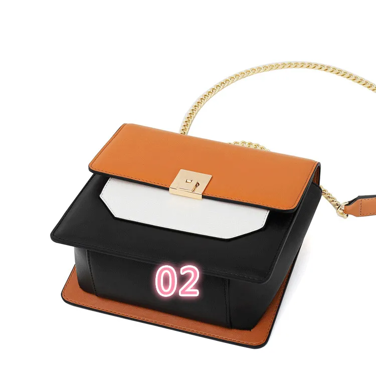 

4 hot women's bag is simple and versatile with print patchwork one-shoulder messenger bag 190727 yx