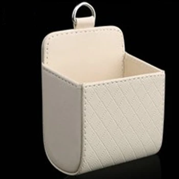 

Fashionable and Beautiful PU Leather Car Air Conditioning Air Outlet Multifunctional Mobile Phone Storage Box Pocket