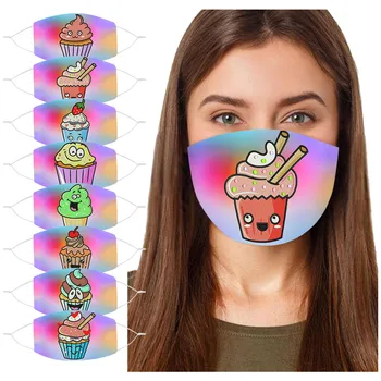 

1pcs Cloth Face Mask FaceMasks Washable Mouth-muffle mascarillas Protective Mouth Cover Reuseable Face Mouth Mask mondmaskers