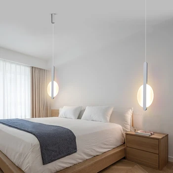 

Modern Led Chandelier Home Deco Chandelier Fixtures for Dinning Room Bedside Bar 90-260V White/black Chandelier 5001 LED Bulbs /