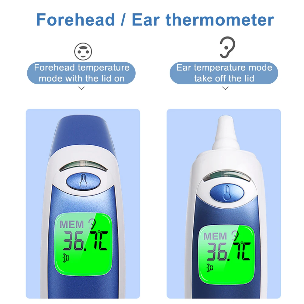 Cofoe лоб и ухо термометр цифровой медицинский инфракрасный Termometro бесконтактный тела измерения температуры для ребенка и взрослых