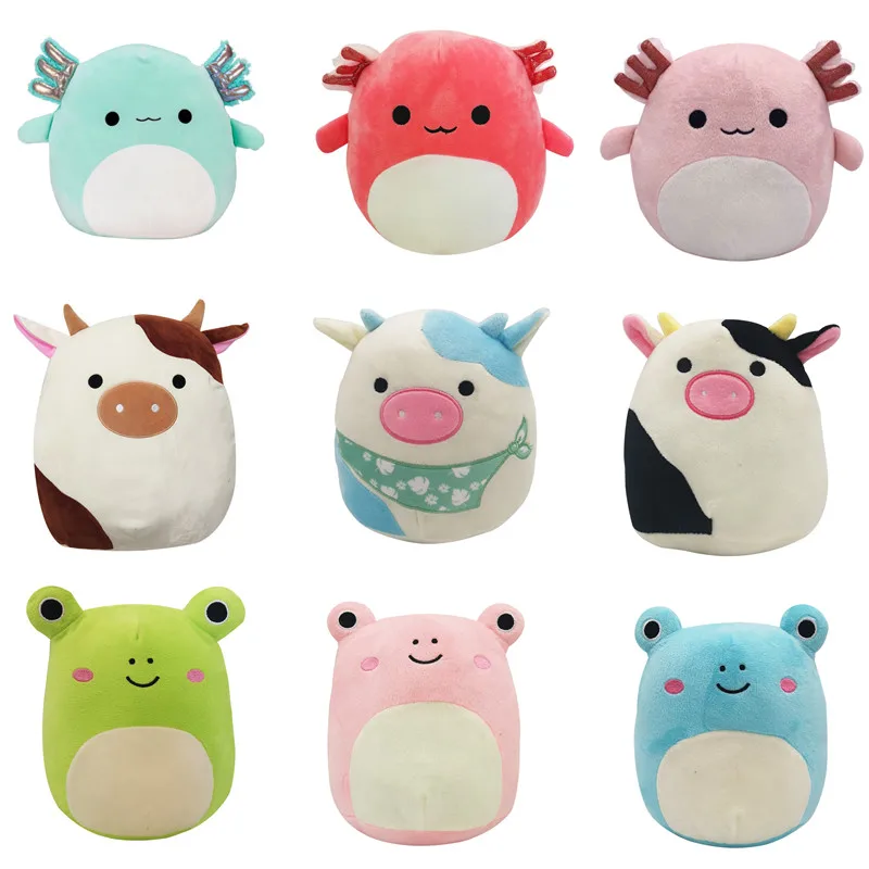 20/30/40cm Animals Plush Toy Kawaii Cows Dinosaur Frog Stuffed Plushie Baby Toys Soft Pillow Children Christmas Gift | Игрушки и хобби