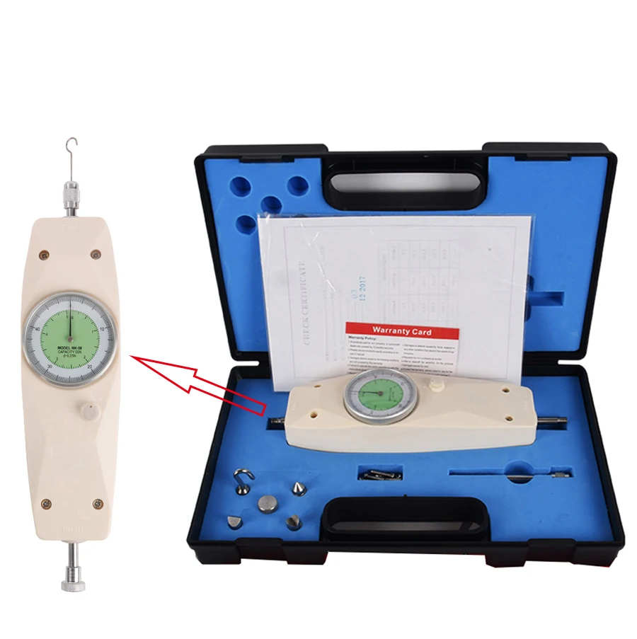 Force Gauge,50N Analog Dynamometer Force Measuring Instrument Tester