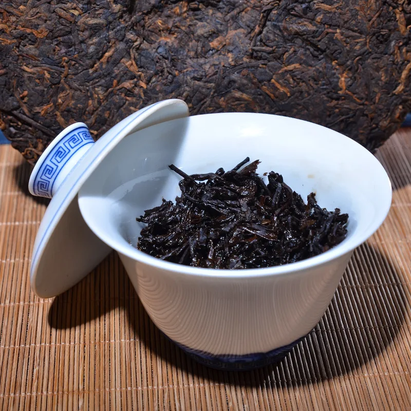 Сделано в 2009 год готовый пуэр Чай 357 г Китайский чай YunNan Puerh здоровый Вес потери Чай Красота предотвратить артериосклероз Пу эр Пуэр Чай