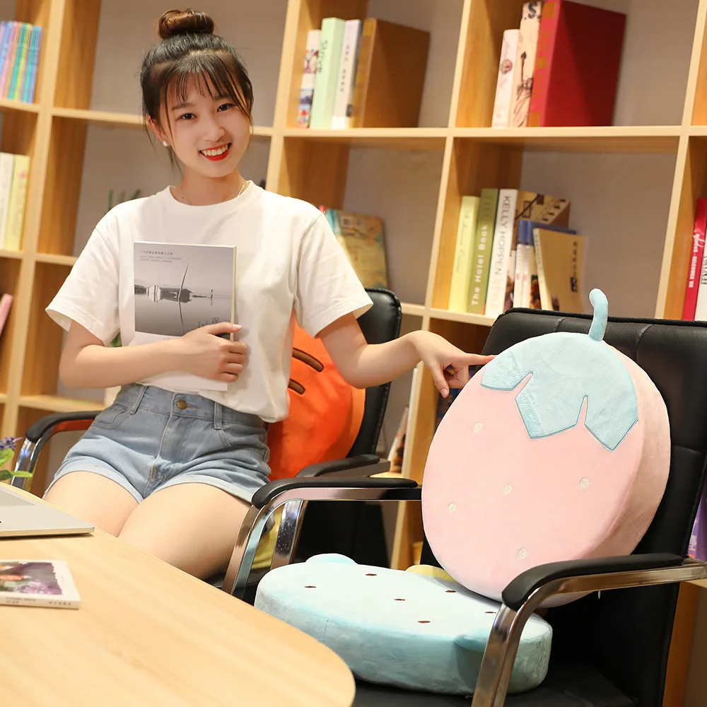 

Plush Cushion Creative Cartoon 3D Fruit Cushion Simulation Watermelon Sponge Cushion Sofa Cushion Gift chair pad
