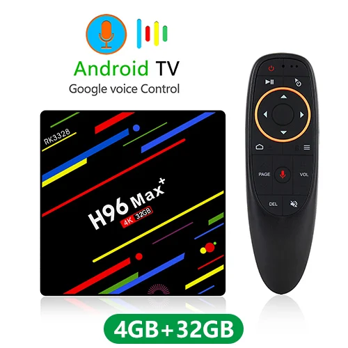 H96 MAX Plus Smart tv Box Android 9,0 tv Box 2 ГБ/4 Гб ram 16 Гб/32 ГБ/64 Гб rom RK3328 4K H.265 USB3.0 2,4G/5,8G WiFi телеприставка - Цвет: 4G 32G YY