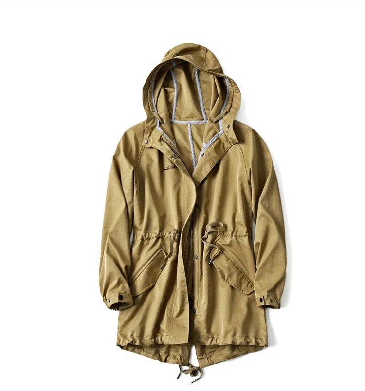 Spring and autumn new outdoor sports female candy color windproof rain long snowsuit windbreaker