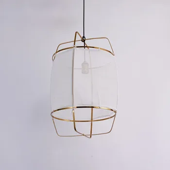 

Bamboo Pendant LED Nordic lights dining room hanging lamp modern Restaurant kitchen coffee room Loft Hanglamp Fabric E27 90-220V