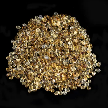 

Glass Gravel DIY Fish Tank Decoration Colorful Glass Crystal Gravel for Home Store (5-9mm Amber Style 500g)