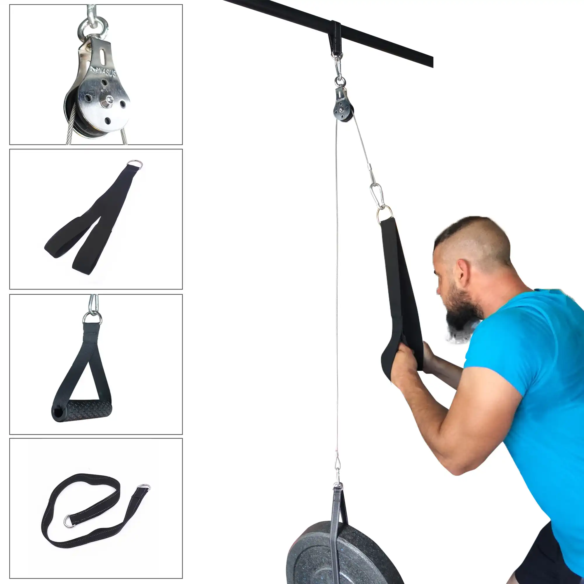 Rope pulley exercise equipment Clearance