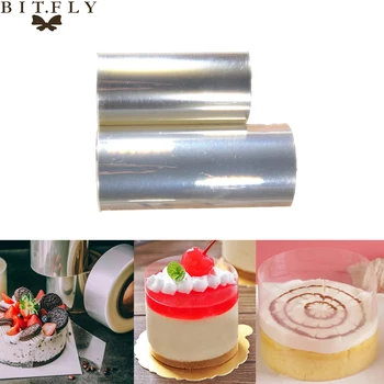 

10m Mousse Cake Edge Wrap Dessert Surrounding Hard Bound Cake Edges PET Band Cake Dessert Collar DIY Cake Decorating Tools