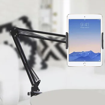 

6 to 11inch Mobile phone Tablet Holder Stand For iPad Mini Air Samsung 360 Degree Long Arm Lazy Bed Desk Tablet bracket Mount